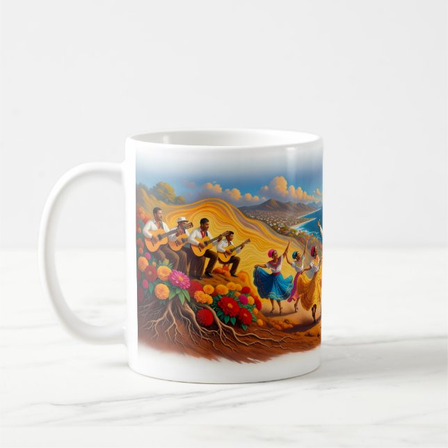 Kärlekens båts kapten Dans & Fiesta Glädje Mugg (Vänster)