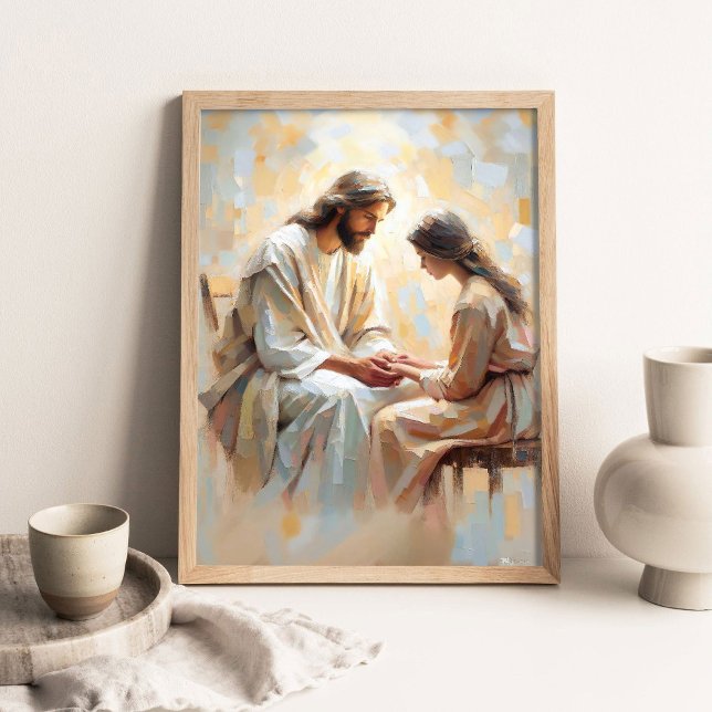Kärlekens Bekännelser, Kristet Konst, Jesus och Ja Poster (Skapare uppladdad)
