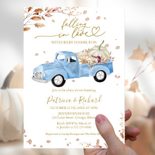 Kärlekens budgetpojke baby shower-inbjudan flygblad