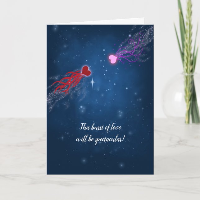 Kärlekens explosion - Alla hjärtans dag 7 Kort (Framsida)