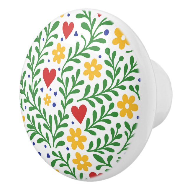 Kärlekens fest rolig djärv färgrik blom-  knopp (Höger)