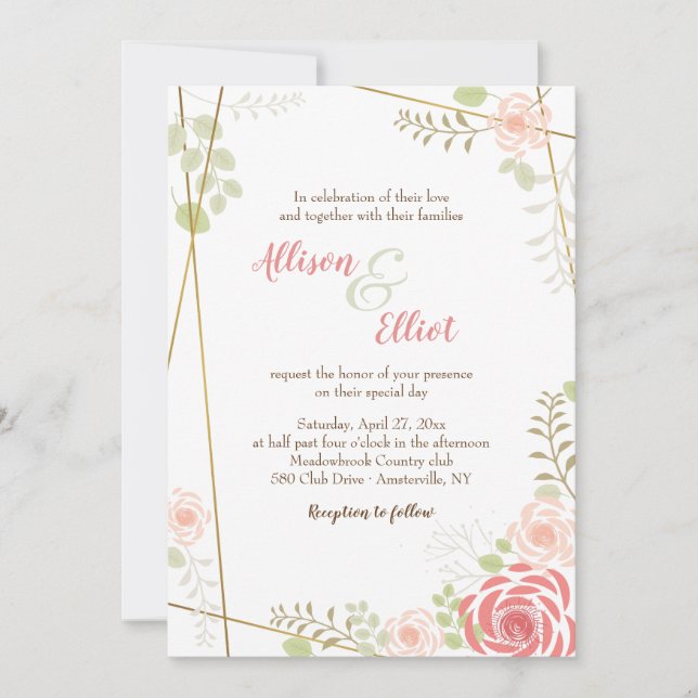 Kärlekens firande inbjudan (Framsida)