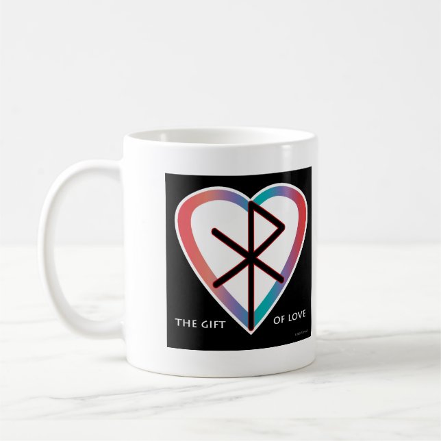 Kärlekens Gåva Bindruna Kaffemugg (Vänster)
