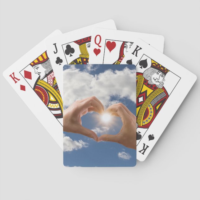 Kärlekens händer casinokort (Baksidan)