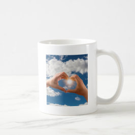 Kärlekens händer kaffemugg