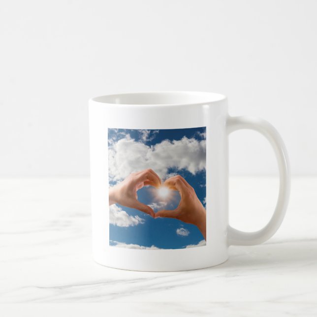 Kärlekens händer kaffemugg (Höger)