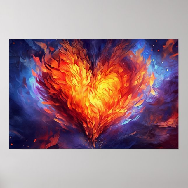 Kärlekens Heliga Flamma Poster (Framsidan)