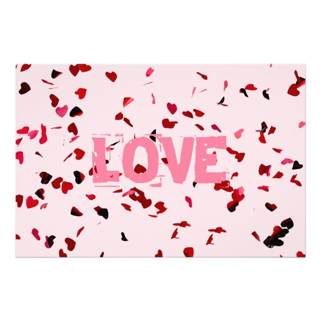 Kärlekens hjärtan fototryck (Framsidan)