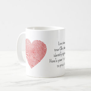 Kärlekens kännetecken för sanna kristna kaffemugg