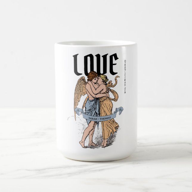 Kärlekens omfattning – Romantisk illustration av p Kaffemugg (Center)