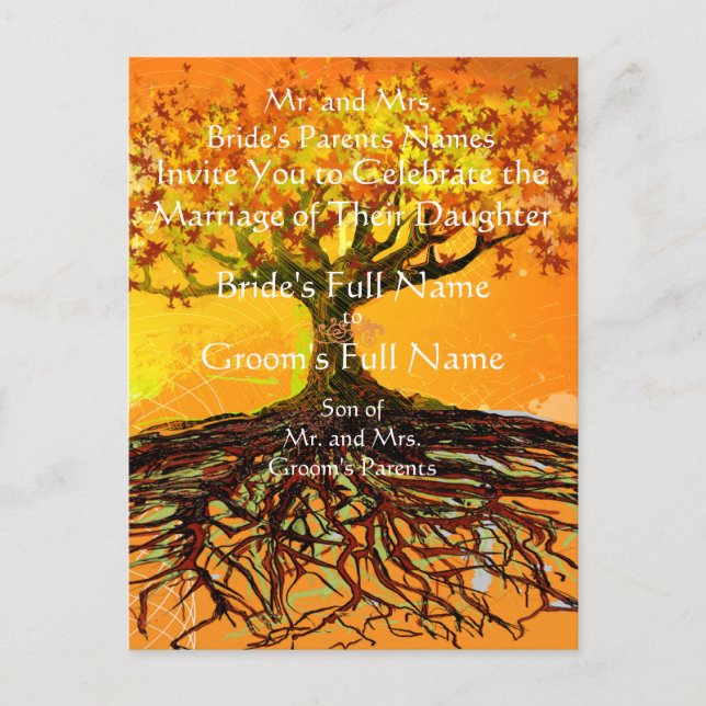 Kärlekens rötter meddelande vykort (Framsida)