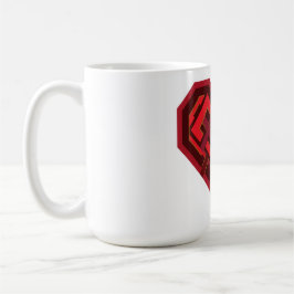 Kärlekens sammanflätade hjärta kaffemugg