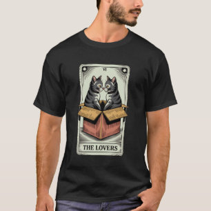 Kärlekens Tarotkort Kramande Katter Katt T Shirt
