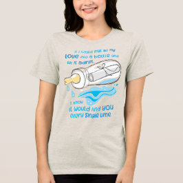 Kärlekens tidvatten, meddelande i en flaska till m t shirt