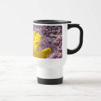 Kärlekens vår! Kaffe resmugg påskliljor Resemugg
