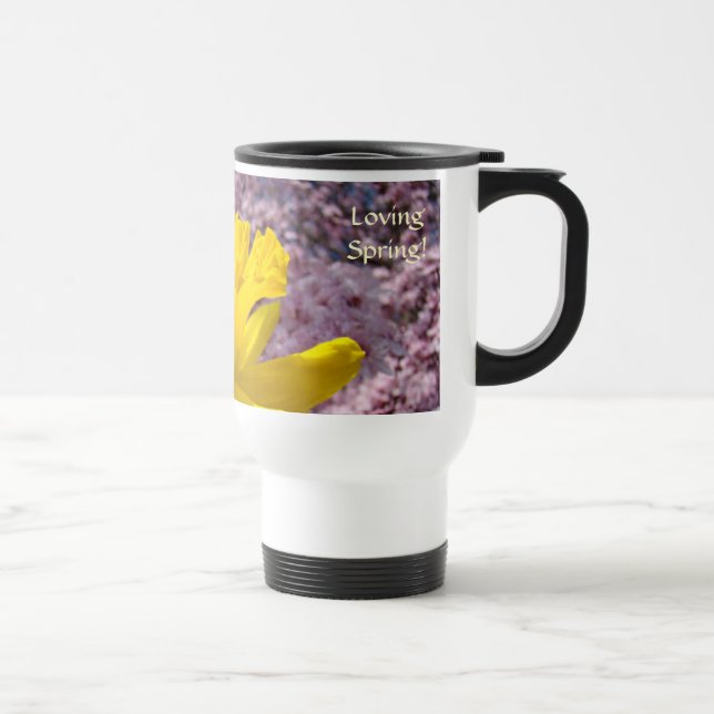 Kärlekens vår! Kaffe resmugg påskliljor Resemugg (Höger)