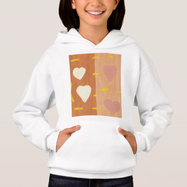 Kärlekens vind flickor Ulltröja med huva T Shirt (Framsida)