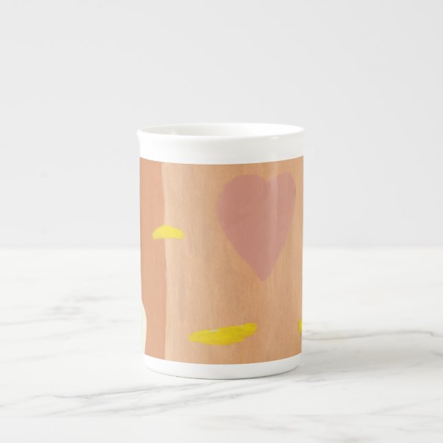 Kärlekens Vind Specialmugg Benporslin Mugg (Framsidan)