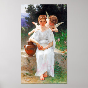 Kärlekens viskningar, Bouguereau Poster