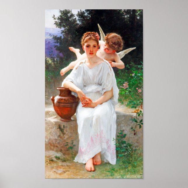 Kärlekens viskningar, Bouguereau Poster (Framsidan)