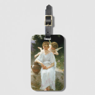 Kärlekens viskningar, första drömmen av Bouguereau Bagagebricka