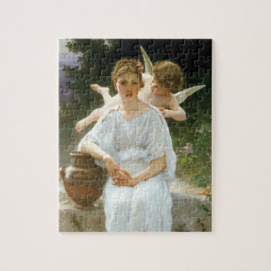 Kärlekens viskningar, första drömmen av Bouguereau Pussel