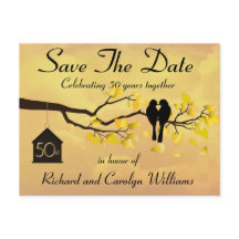 Kärlekfåglar 50-årsjubileum Spara Datumet