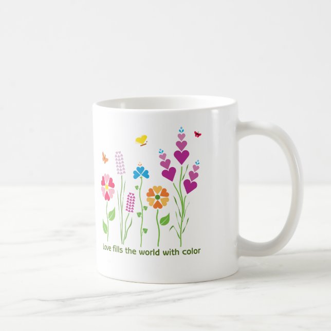 Kärlekfärgmugg Kaffemugg (Höger)