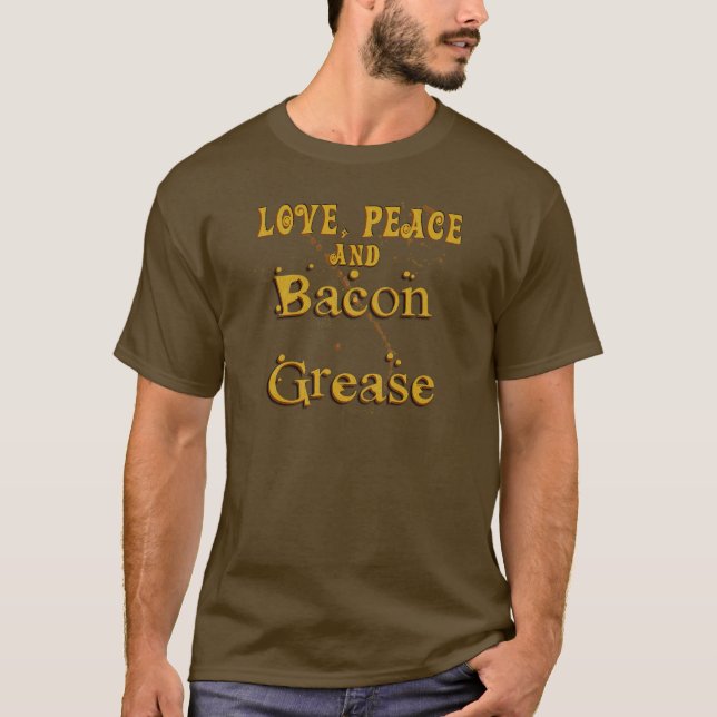 Kärlekfred & baconfett tee shirt (Framsida)
