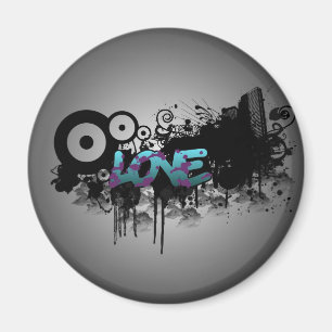 KÄRLEKgrafitti Magnet