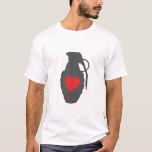 Kärlekgranat - kärlek är en slagfält t-shirt