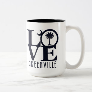 KÄRLEKGreenville SC 15oz Två-Tonad Mugg