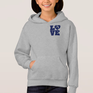 Kärlekgymnastikflicka grundläggande Hoodie för Tee Shirt