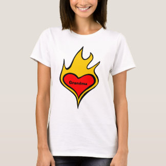 Kärlekhjärta för mormor t-shirt