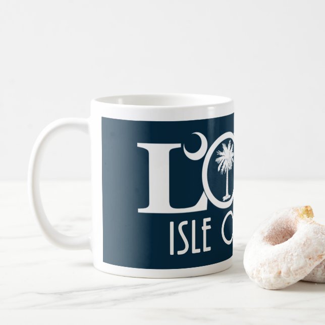 KÄRLEKIsle av handflatan Kaffemugg (Med munk)