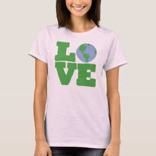 KÄRLEKjord (grön text) T-shirt