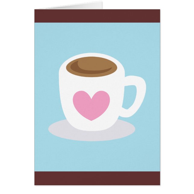 KÄRLEKKAFFE HÄLSNINGSKORT (Framsidan)