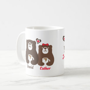 Kärlekkaffetid med min honungbjörnmugg kaffemugg