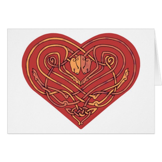 Kärlekkatter Hälsningskort (Framsidan Horizontal)