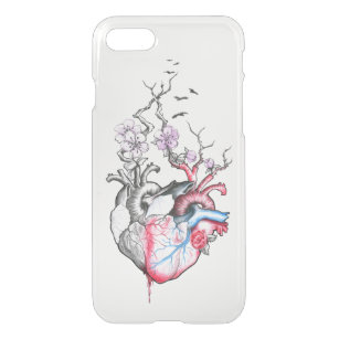 Kärlekkonst applicerade anatomical hjärtor med iPhone 7 skal