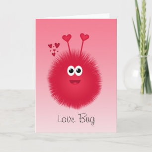 Kärlekkrypvalentin kort för dag