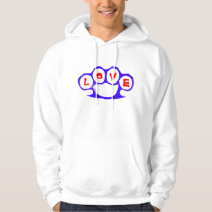 KÄRLEKmässingsKnucks Hooded tröja Sweatshirt