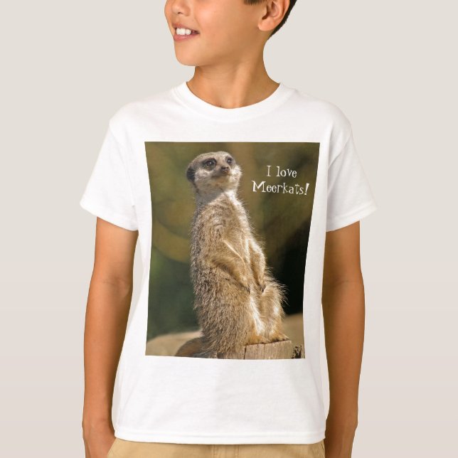 KärlekMeerkats T-tröja T-shirt (Framsida)