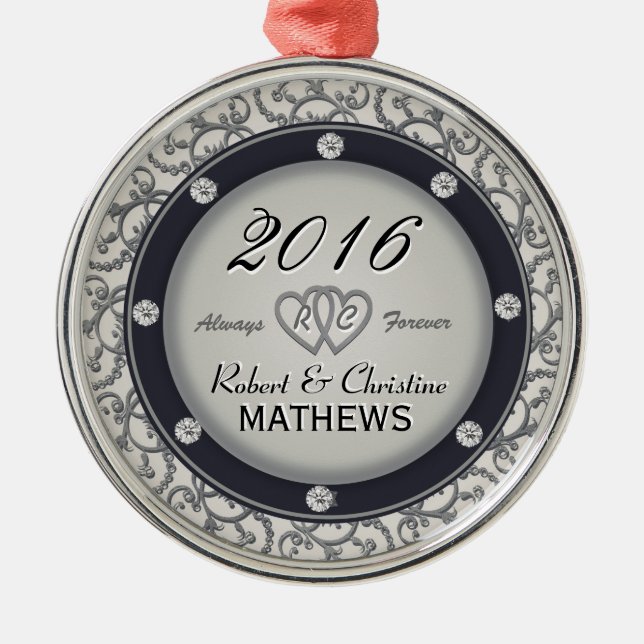 Kärlekminnessak Julgransprydnad Metall (Framsidan)