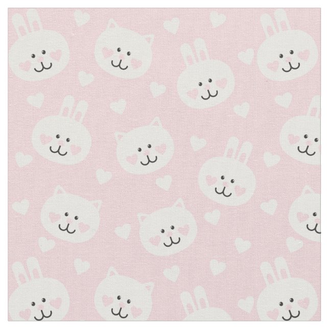 Kärlekmönster 2 tyg (Närbild)