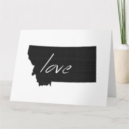 KärlekMontana stor hälsning Kort