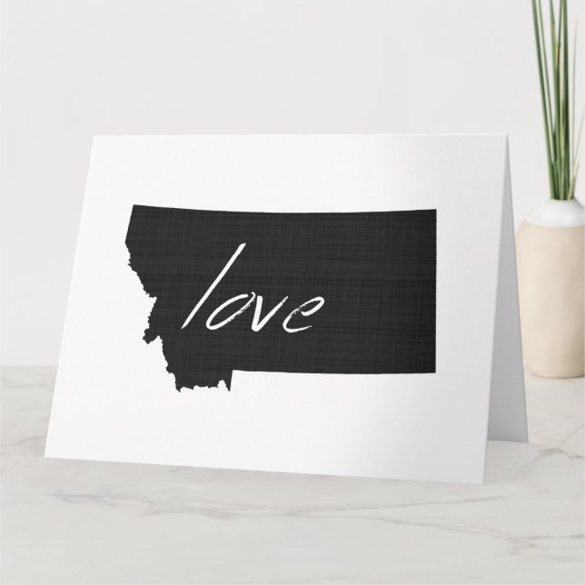 KärlekMontana stor hälsning Kort (Framsida)