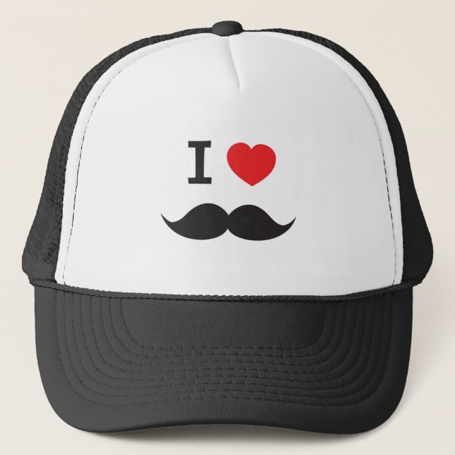 KärlekMoustache Truckerkeps (Framsida)