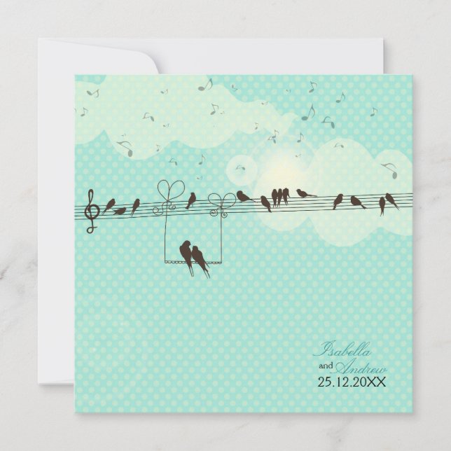 Kärlekmusik Inbjudningar (Framsida)