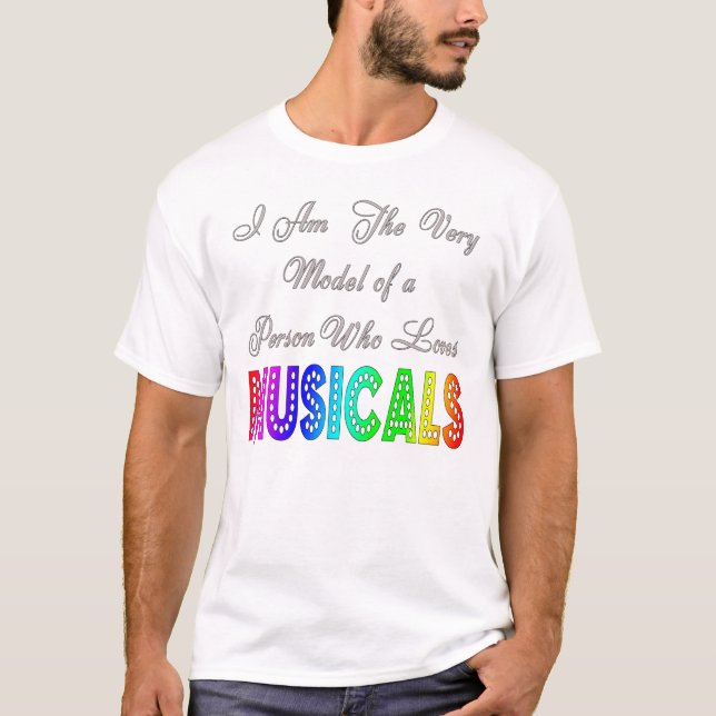 Kärlekmusikalmanar T-tröja T Shirt (Framsida)